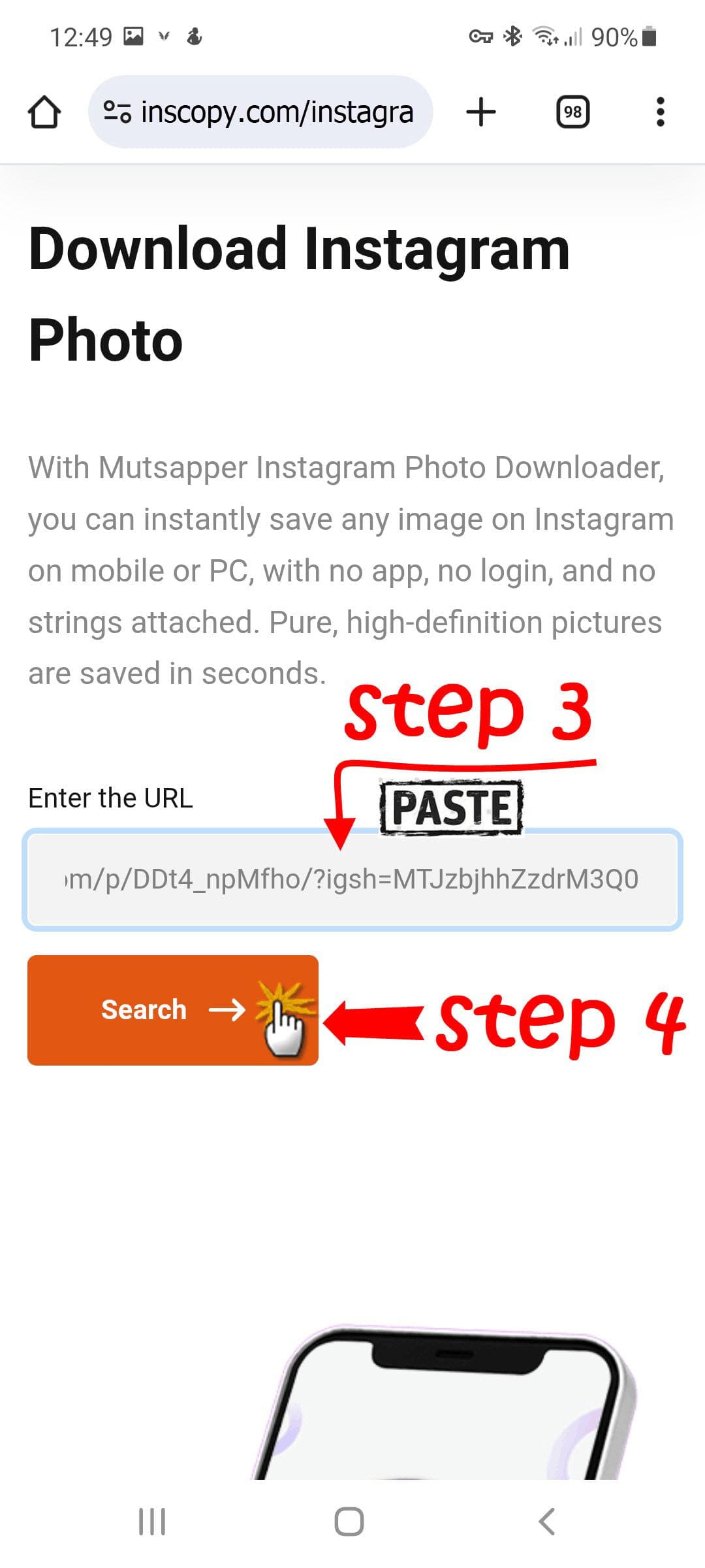 pengunduh foto instagram langkah 3