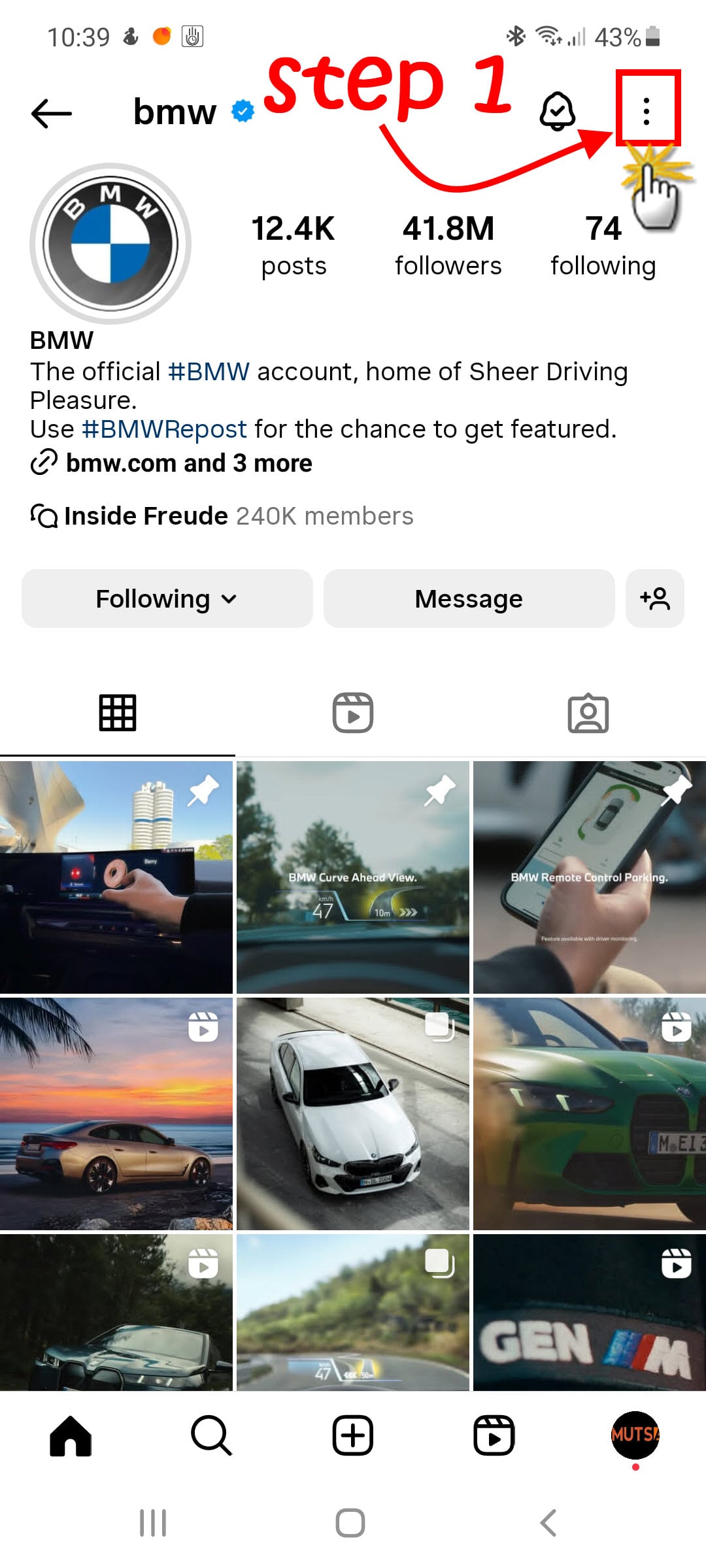 téléchargeur profil dp étape 1