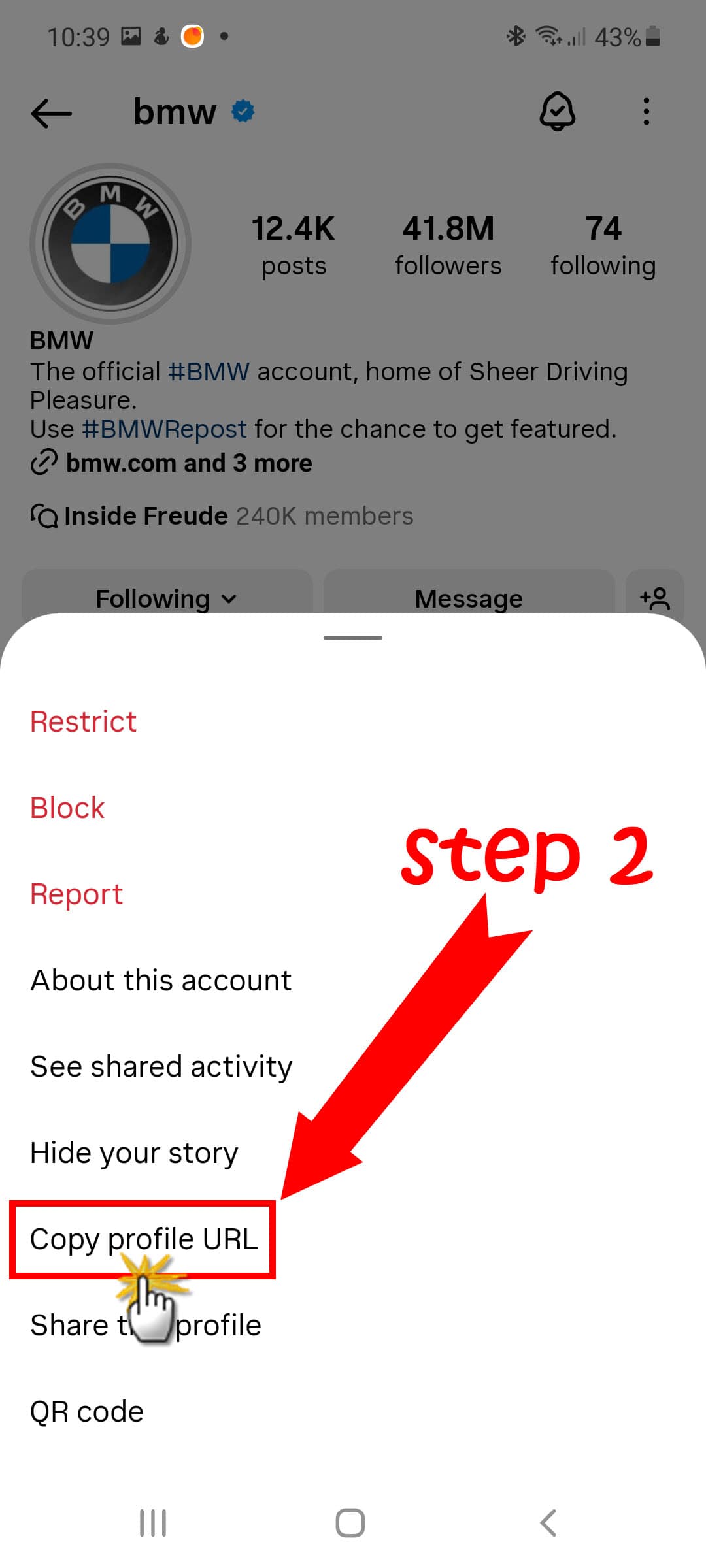 téléchargeur profil dp étape 2