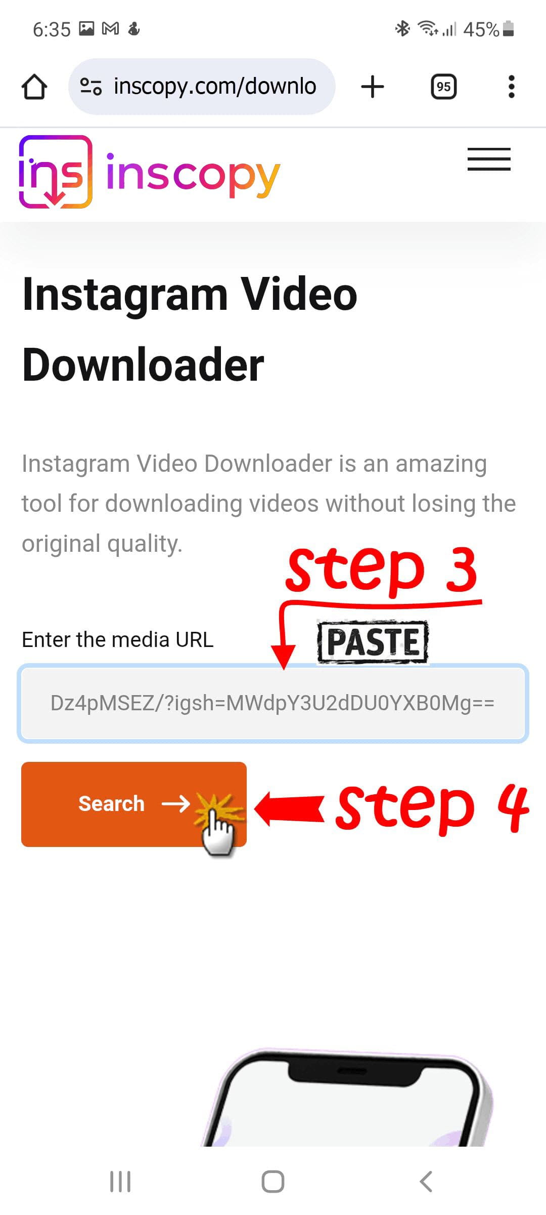 pengunduh video insta langkah 3